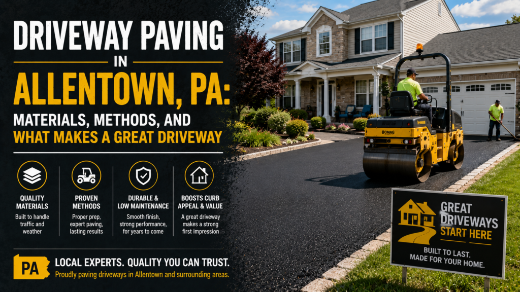 Driveway Paving in Allentown, PA: Materials, Methods, and What Makes a Great Driveway